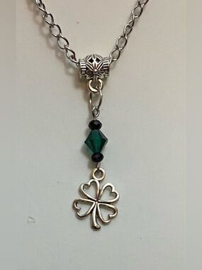 NEW Swarovski crystals with 4-Leaf clover charm (re-designed)